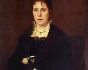 伊凡 尼古拉耶维奇 克拉姆斯柯依 : Portrait of Sophia Kramskaya the Artist's Wife